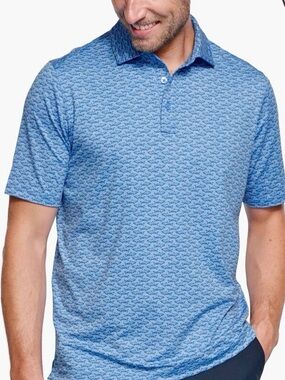 Johnston Murphy Shark XC4 Cool Degree Performance Polo Size L